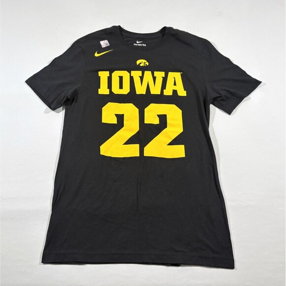 Nike Tops - Nike Caitlin Clark Jersey T-Shirt Univeristy of Iowa Hawkeyes #22 BLK/YLW Sz S
